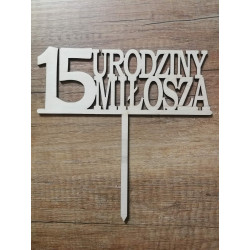 Topper na tort urodzinowy z...