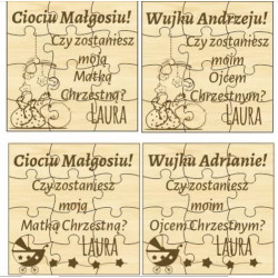 Zapytanie prośba o zostanie rodzicem chrzestnym - puzzle