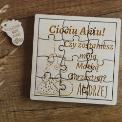Zapytanie prośba o zostanie rodzicem chrzestnym - puzzle