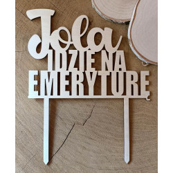 Topper "Idzie na emeryturę"...