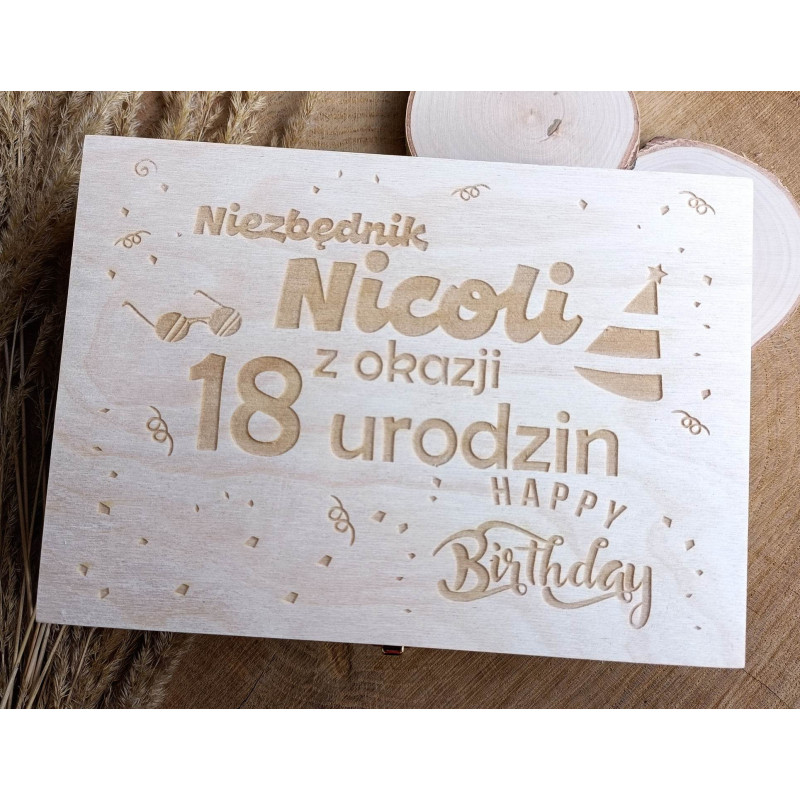 Prezent urodzinowy "18" niezbędnik