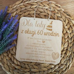 Tabliczka urodzinowa z...