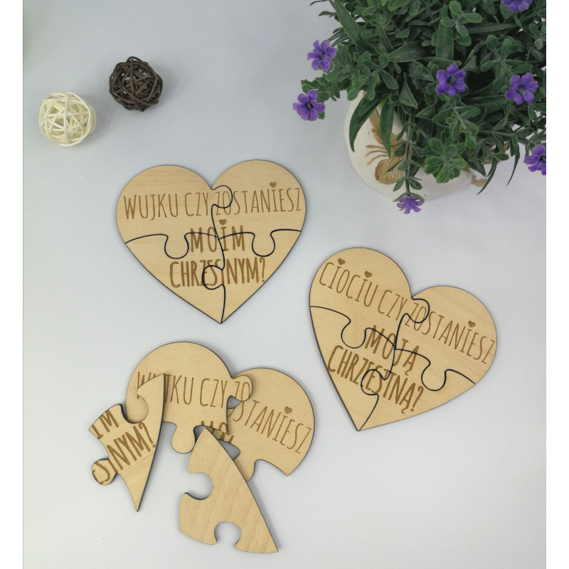 Zapytanie prośba o zostanie rodzicem chrzestnym - puzzle