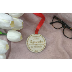 Drewniany medal Najlepsza Mama