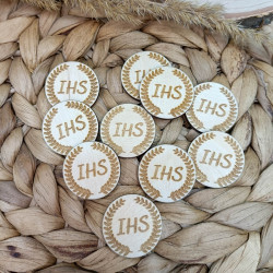Drewniane dekory "IHS"...