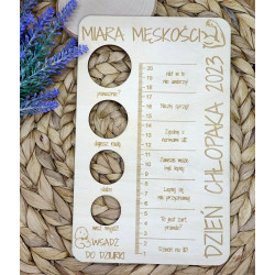 Tabliczka Miara Męskości