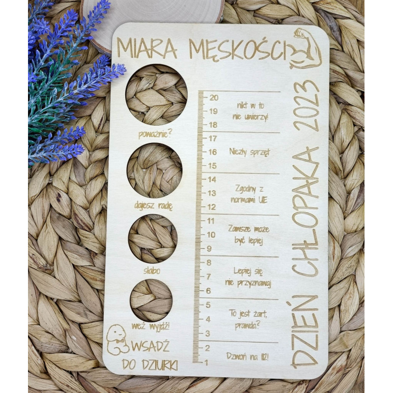 Tabliczka Miara Męskości