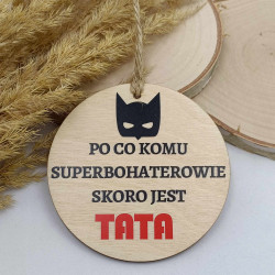 Drewniana zawieszka Taty...