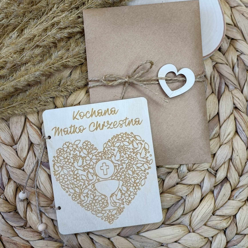 Podziękowanie dla rodziców chrzestnych kartka - komunia święta