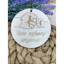 Drewniana zawieszka "Tata -...
