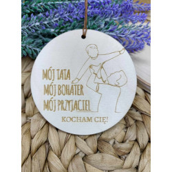 Drewniana zawieszka "Mój...