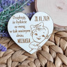 Podziękowanie dla gości magnes Chrzest Święty białe