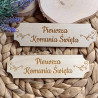 Drewniana tabliczka "Pierwsza Komunia Święta"