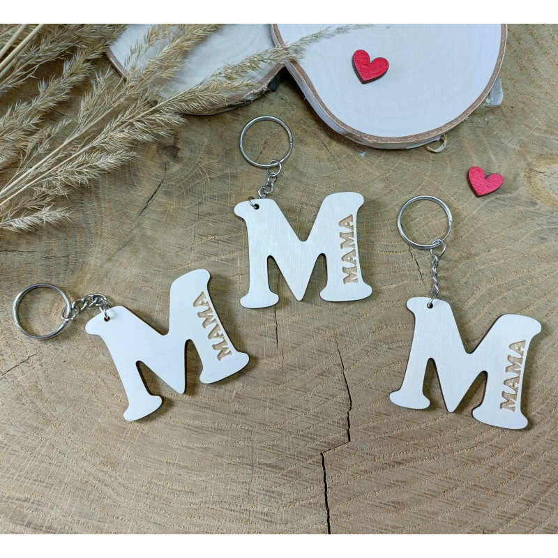 Brelok do kluczy M " Mama"