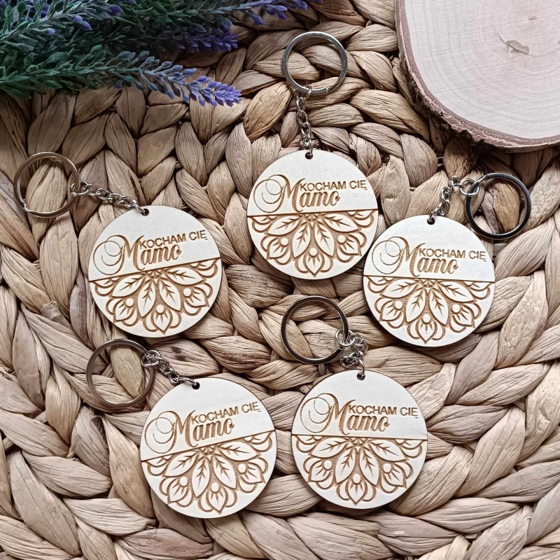Brelok do kluczy "Kocham Cię Mamo"