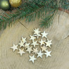 Drewniane gwiazdki - scrapki 2cm - 20sztuk