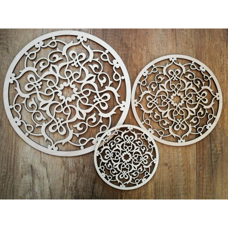 Mandala - zestaw 3 sztuk
