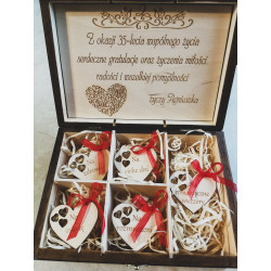 Personalizowane pudełko "Rocznica ślubu" niezbędnik