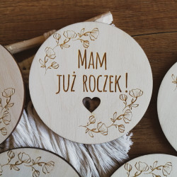 Drewniana tabliczka do zdjęć