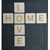Scrabble drewniane- dekoracja