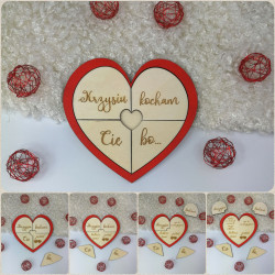 Personalizowane puzzle - serce