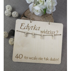Tabliczka urodzinowa...