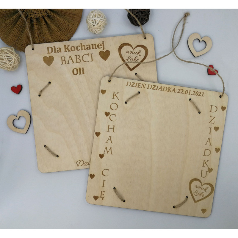 Tabliczka dla Babci oraz Dziadka -personalizowana