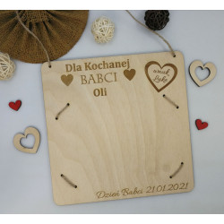 Tabliczka dla Babci oraz Dziadka -personalizowana